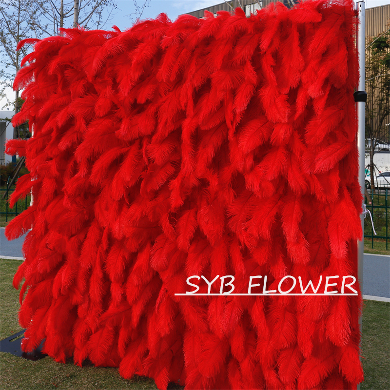 #HE-BD069 Customized 3D/5D Cloth Back Roll up Articifial Flower Wall Backdrop For Wedding Event Party Decoration