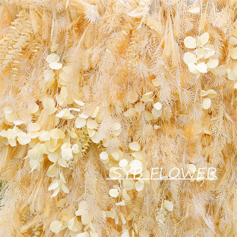 #HE-BD030 Customized 3D/5D Cloth Back Roll up Articifial Flower Wall Backdrop For Wedding Event Party Decoration