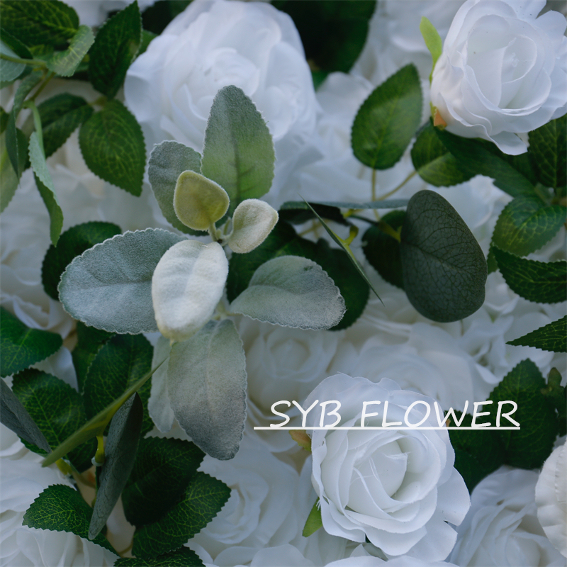 #BD103 Customized 3D/5D Cloth Back Roll up Articifial Flower Wall Backdrop For Wedding Event Party Decoration