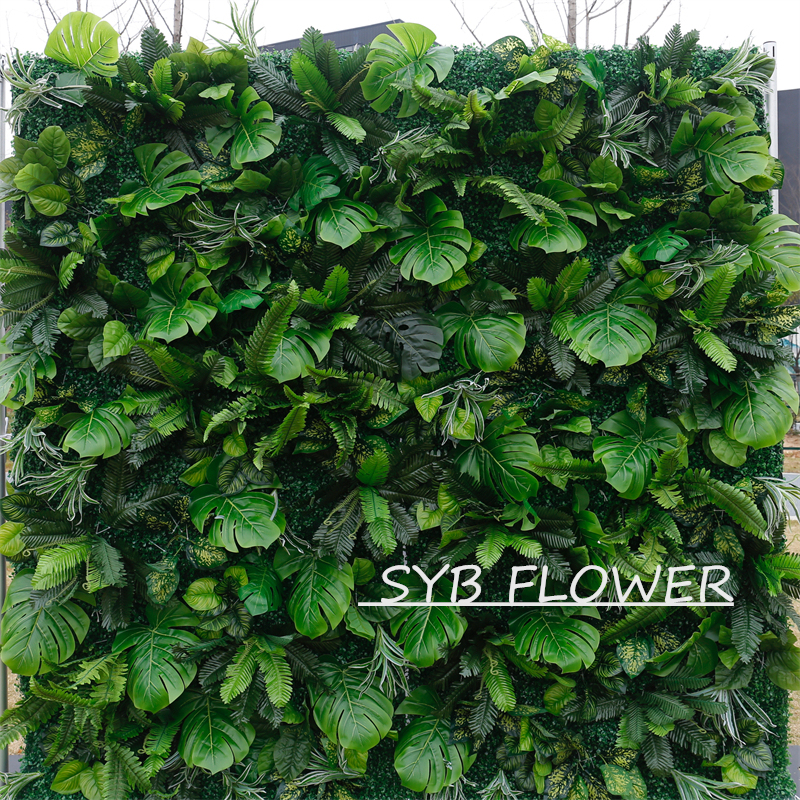 #HE-BD100 Customized 3D/5D Cloth Back Roll up Articifial Flower Wall Backdrop For Wedding Event Party Decoration