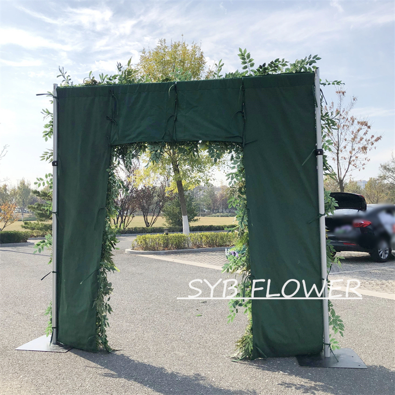 AC-033 Customized Wedding Arch Silk Artificial Flowers Gate Flowers Wedding Arch Backdrop For Wedding Entrance Decoration