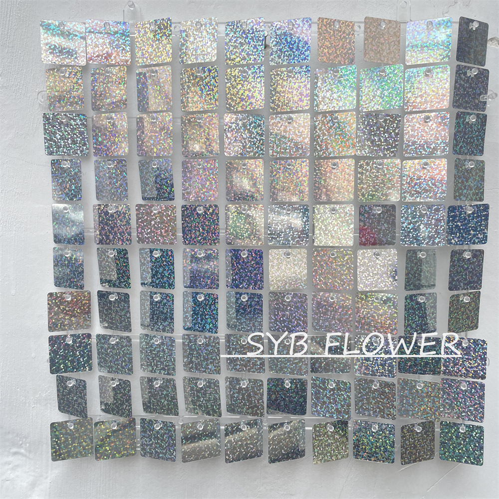 30X30CM Decorations Shiny Walls Shimmer Backdrop Decorative Wedding Event Sequin Background Panel Wall For Party