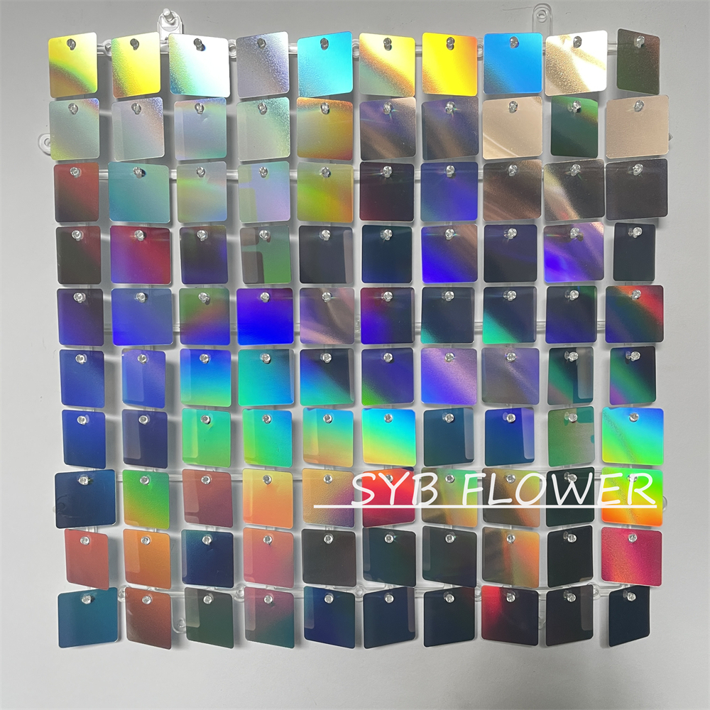 30X30CM Decorations Shiny Walls Shimmer Backdrop Decorative Wedding Event Sequin Background Panel Wall For Party