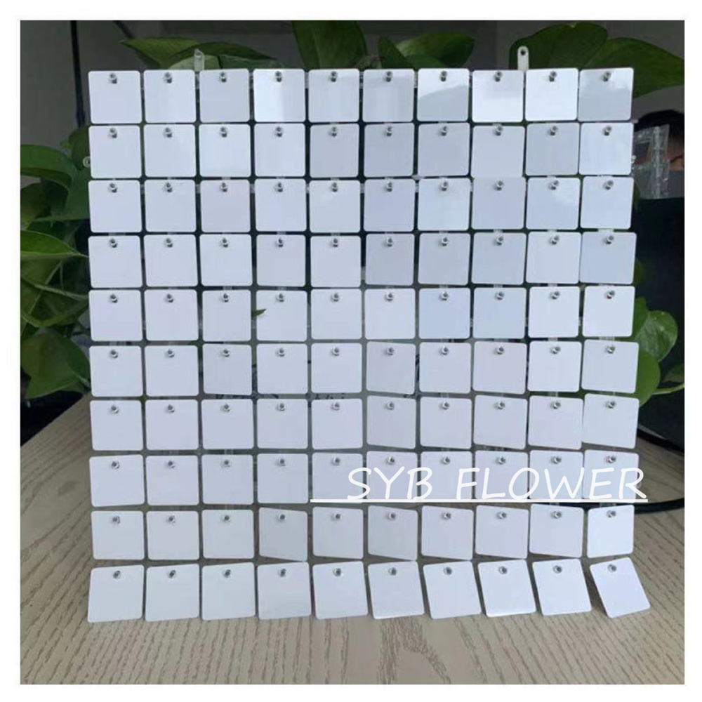 30X30CM Decorations Shiny Walls Shimmer Backdrop Decorative Wedding Event Sequin Background Panel Wall For Party