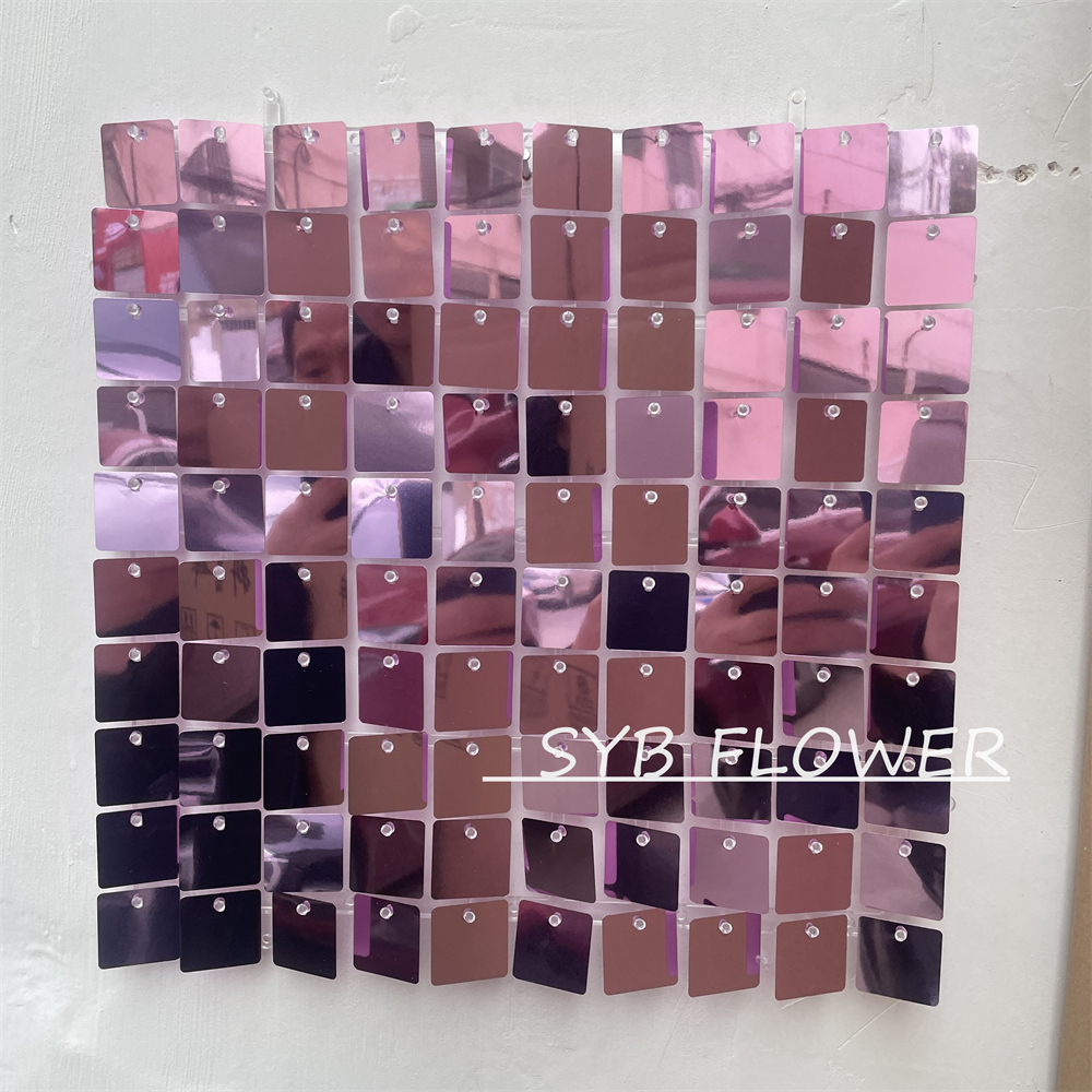 30X30CM Decorations Shiny Walls Shimmer Backdrop Decorative Wedding Event Sequin Background Panel Wall For Party