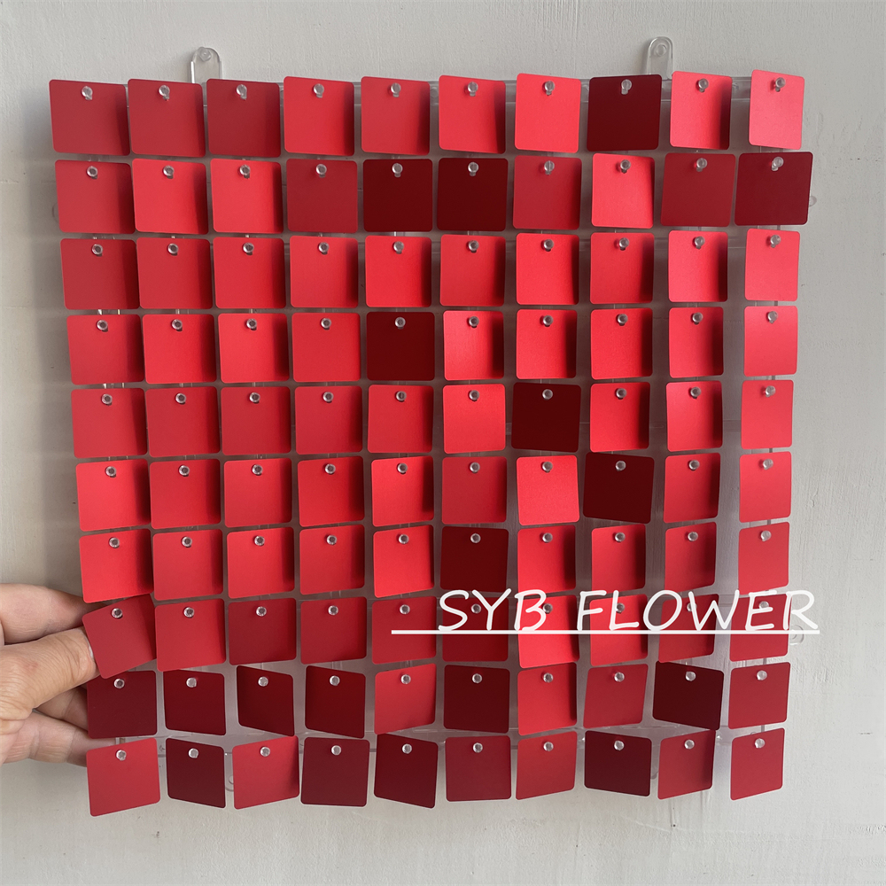 30X30CM Decorations Shiny Walls Shimmer Backdrop Decorative Wedding Event Sequin Background Panel Wall For Party