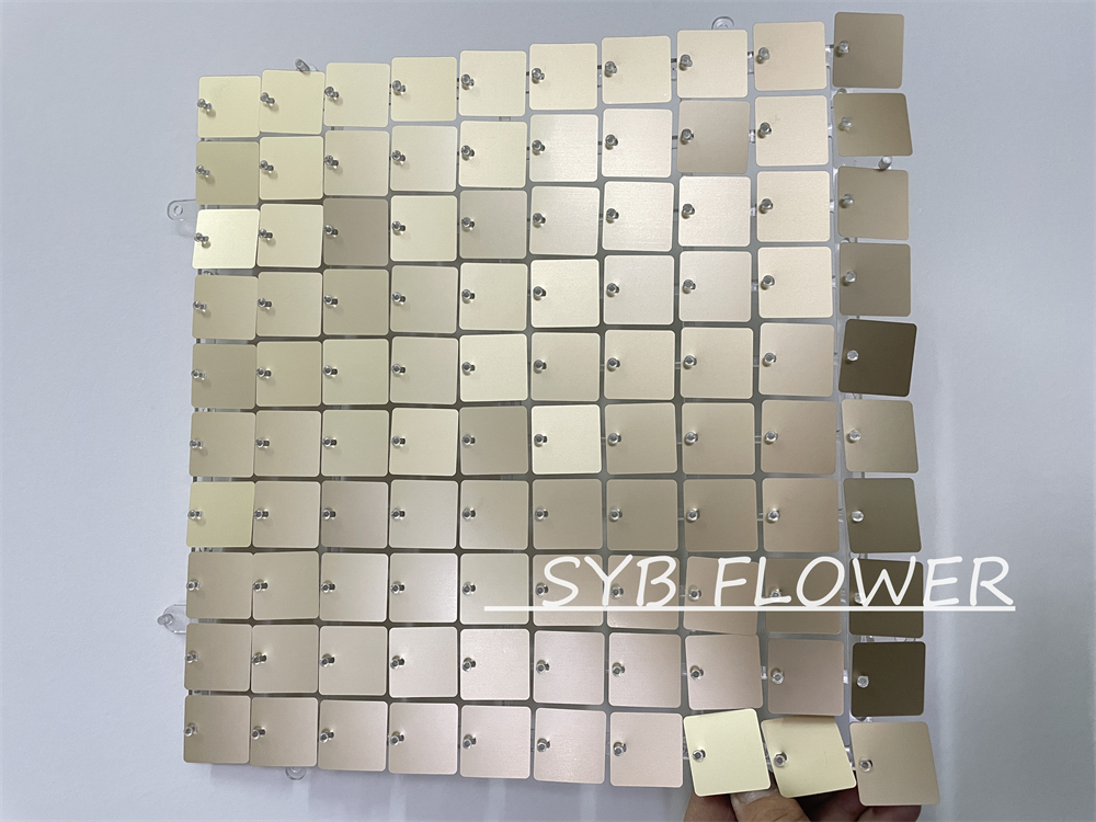 30X30CM Decorations Shiny Walls Shimmer Backdrop Decorative Wedding Event Sequin Background Panel Wall For Party