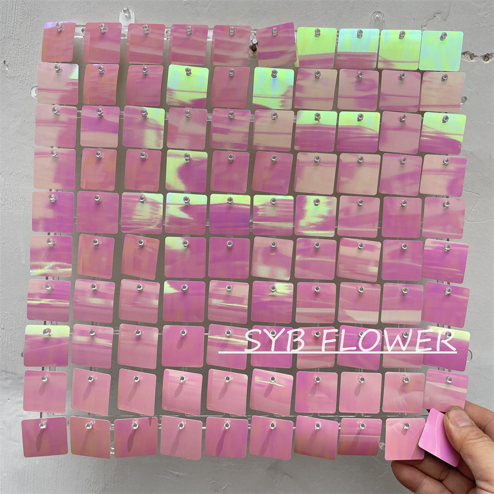 30X30CM Decorations Shiny Walls Shimmer Backdrop Decorative Wedding Event Sequin Background Panel Wall For Party
