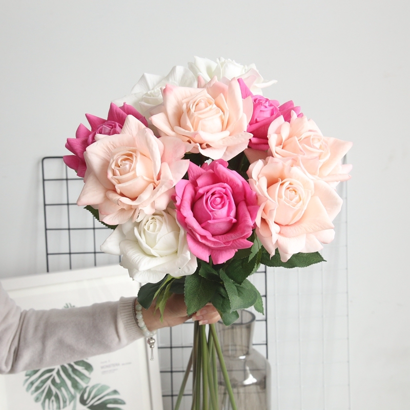 MW59995 Artificial Silk Rose Flowers Factory Direct Wholesale Best Quality For Wedding Event Party Decoration