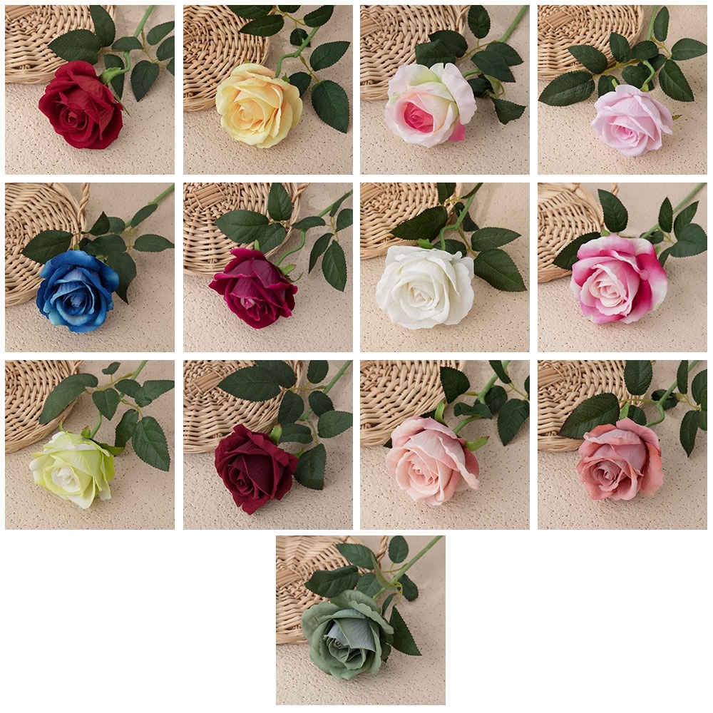 SYB03332 Artificial Silk Rose Flowers Factory Direct Wholesale Best Quality For Wedding Event Party Decoration