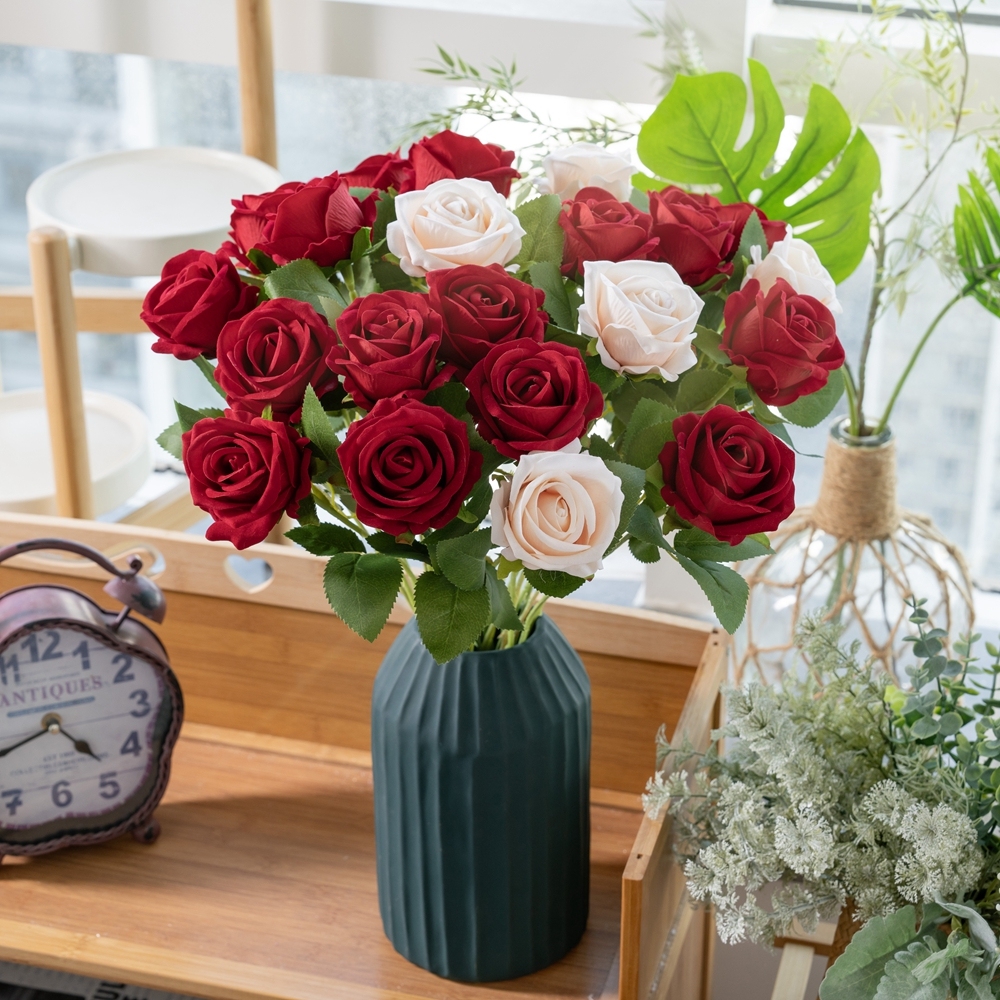 SYB03339 Artificial Silk Rose Flowers Factory Direct Wholesale Best Quality For Wedding Event Party Decoration