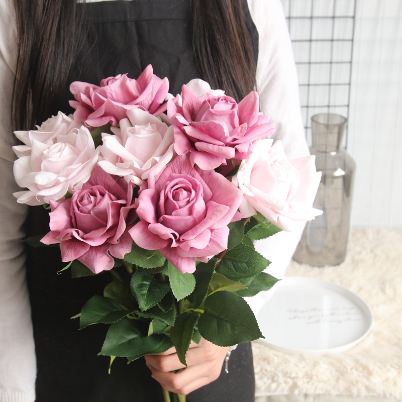 MW59995 Artificial Silk Rose Flowers Factory Direct Wholesale Best Quality For Wedding Event Party Decoration