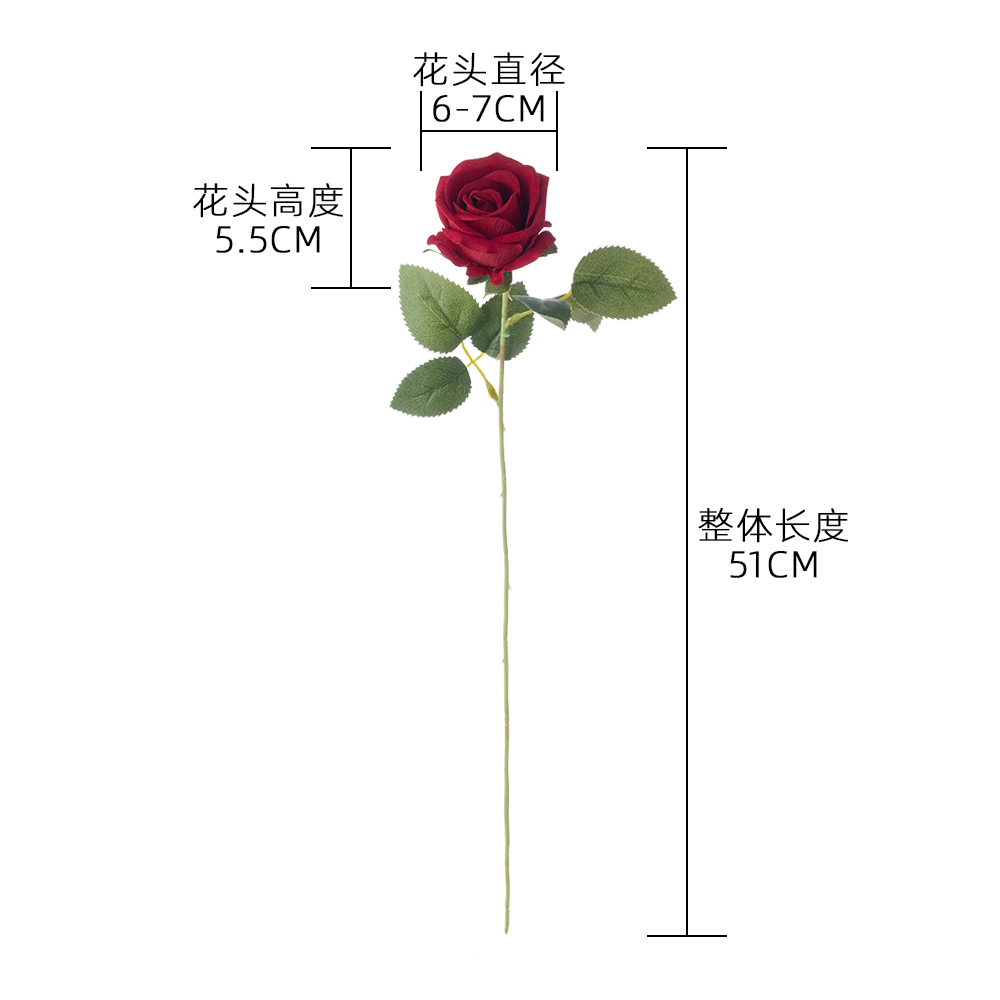 SYB03339 Artificial Silk Rose Flowers Factory Direct Wholesale Best Quality For Wedding Event Party Decoration