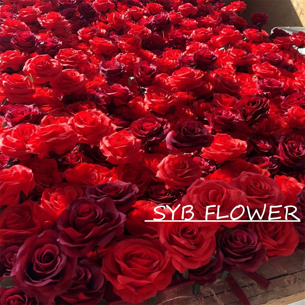 #165 Wedding Decoration Custom Size Roll Up Artificial Flowers Wall Backdrop For Event Party Decoration
