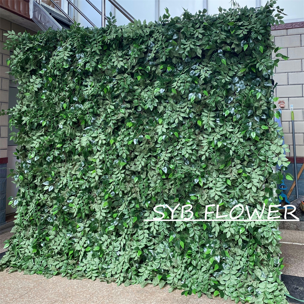 #328 Customized 3D/5D Cloth Back Roll up Articifial Flower Wall Backdrop For Wedding Event Party Decoration