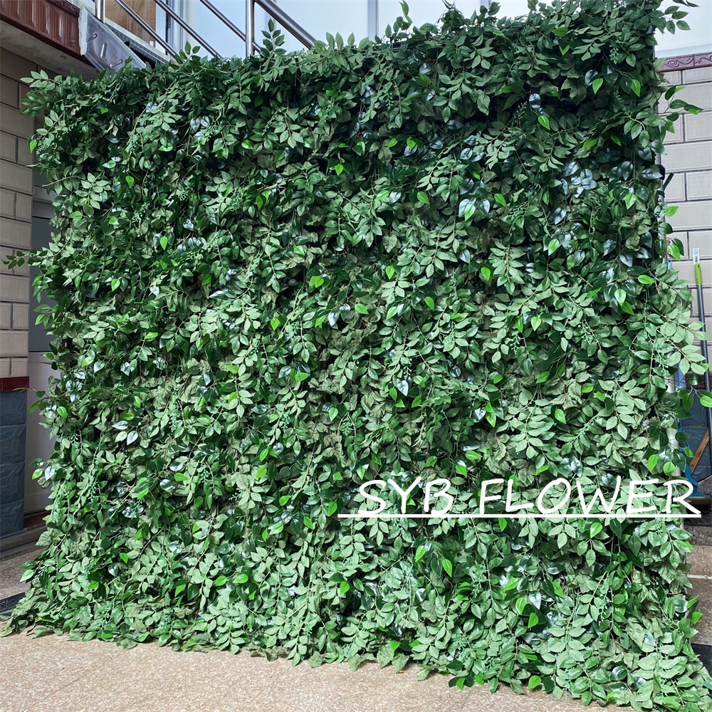#328 Customized 3D/5D Cloth Back Roll up Articifial Flower Wall Backdrop For Wedding Event Party Decoration