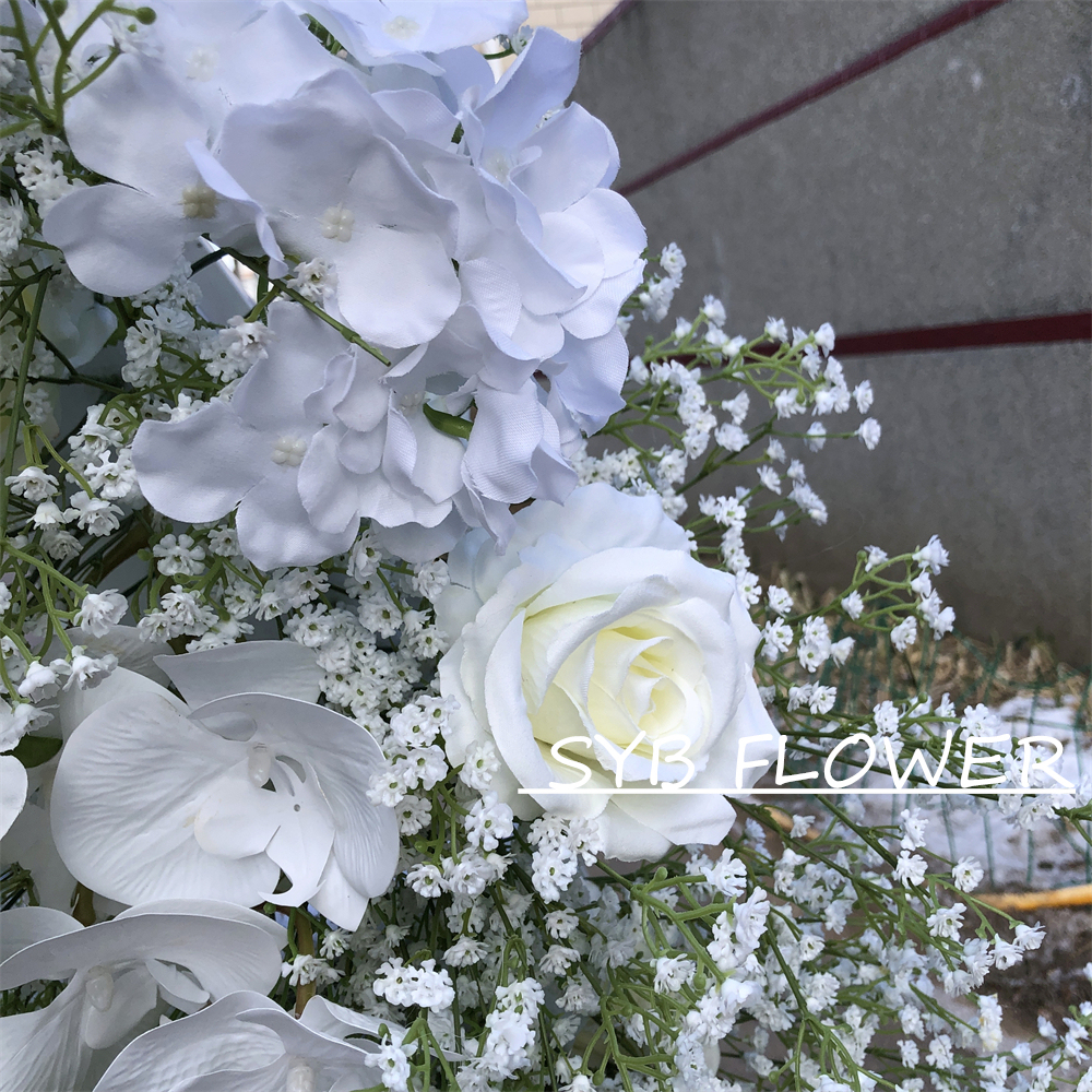 AC-009 Wholesale Customized Wedding Arch Silk Artificial Flower Gate Flower Arch Backdrop For Wedding Decoration With Free Shipping