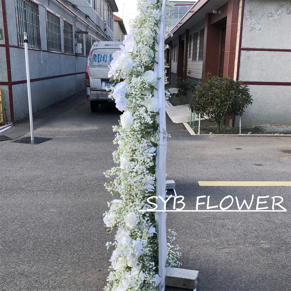 AC-009 Wholesale Customized Wedding Arch Silk Artificial Flower Gate Flower Arch Backdrop For Wedding Decoration With Free Shipping