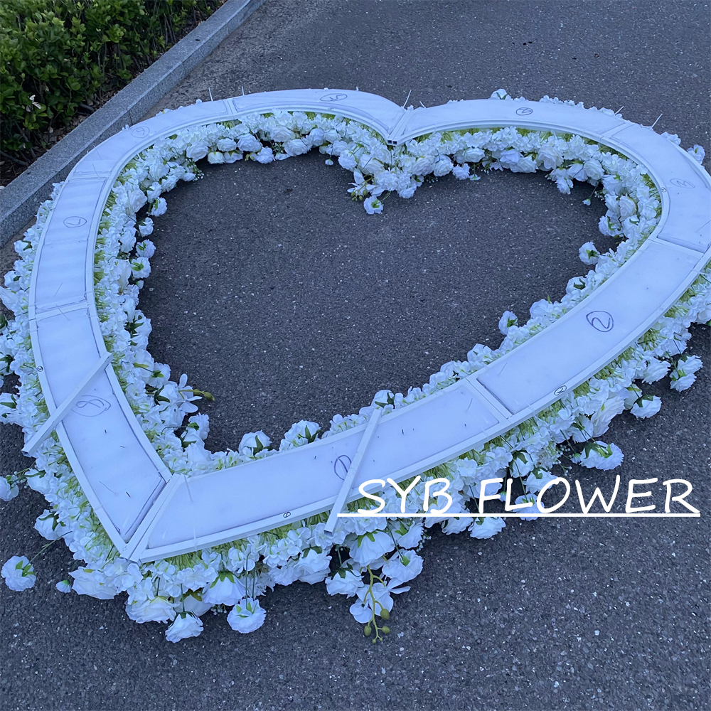 AC-066 Wholesale Customized Wedding Arch Silk Artificial Flower Gate Flower Arch Backdrop For Wedding Decoration With Free Shipping