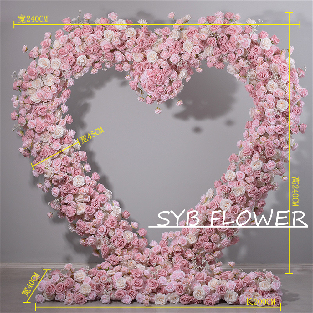 AC-065 Wholesale Customized Wedding Arch Silk Artificial Flower Gate Flower Arch Backdrop For Wedding Decoration With Free Shipping