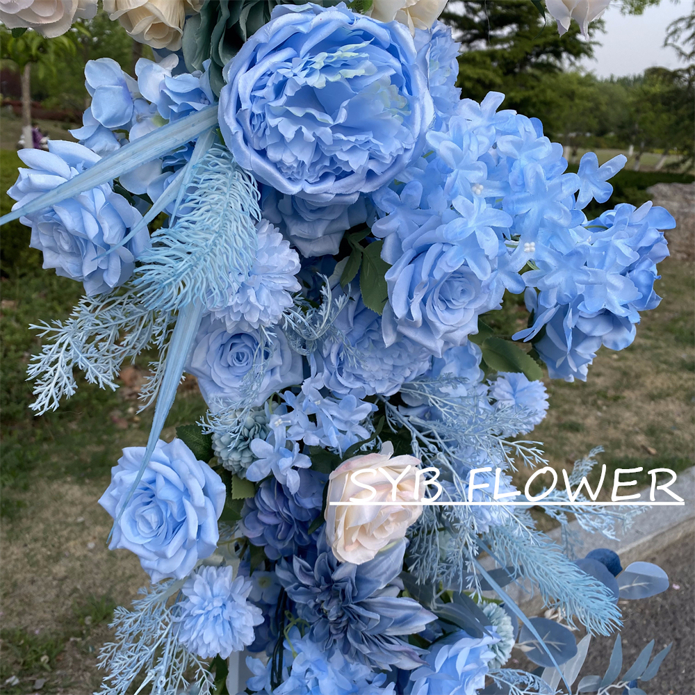 AC-050 Wholesale Customized Wedding Arch Silk Artificial Flower Gate Flower Arch Backdrop For Wedding Decoration With Free Shipping