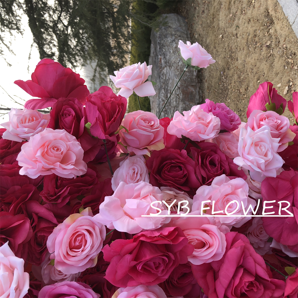 AC-058 Wholesale Customized Wedding Arch Silk Artificial Flower Gate Flower Arch Backdrop For Wedding Decoration With Free Shipping