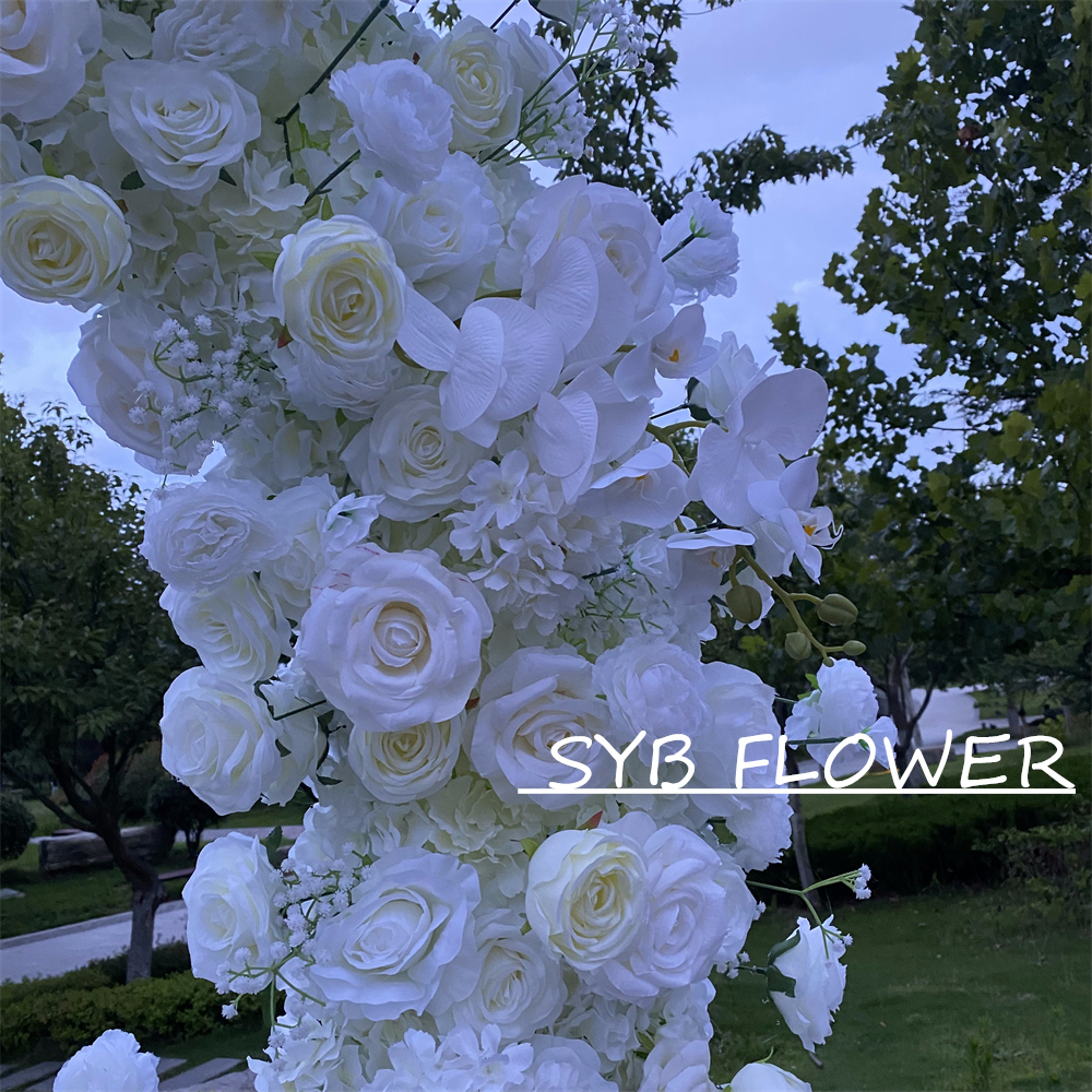 AC-066 Wholesale Customized Wedding Arch Silk Artificial Flower Gate Flower Arch Backdrop For Wedding Decoration With Free Shipping