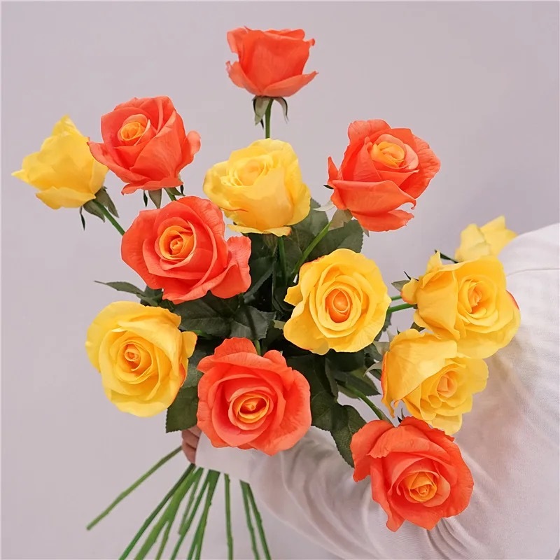 SYB-RT1016 SYB Flower Event Party Decoration Wholesale Factory Direct Luxury Artificial Flower Wedding Decoration Real Touch Rose Flowers