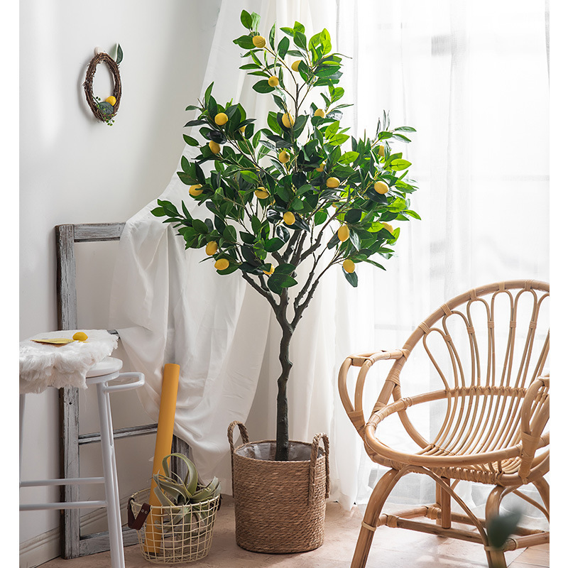 AP004 Artificial LEMON Tree - Indoor Home/Garden Decorative Large Artificial Plant Lemon Tree