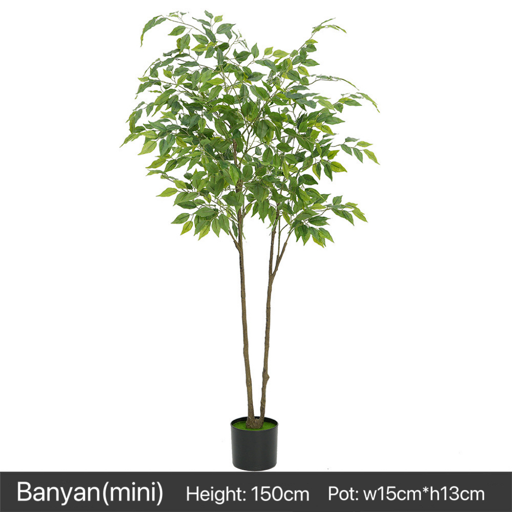 AP002-C Artificial BANYAN - Indoor Home/Garden Decorative Large Artificial Plant Banyan Tree