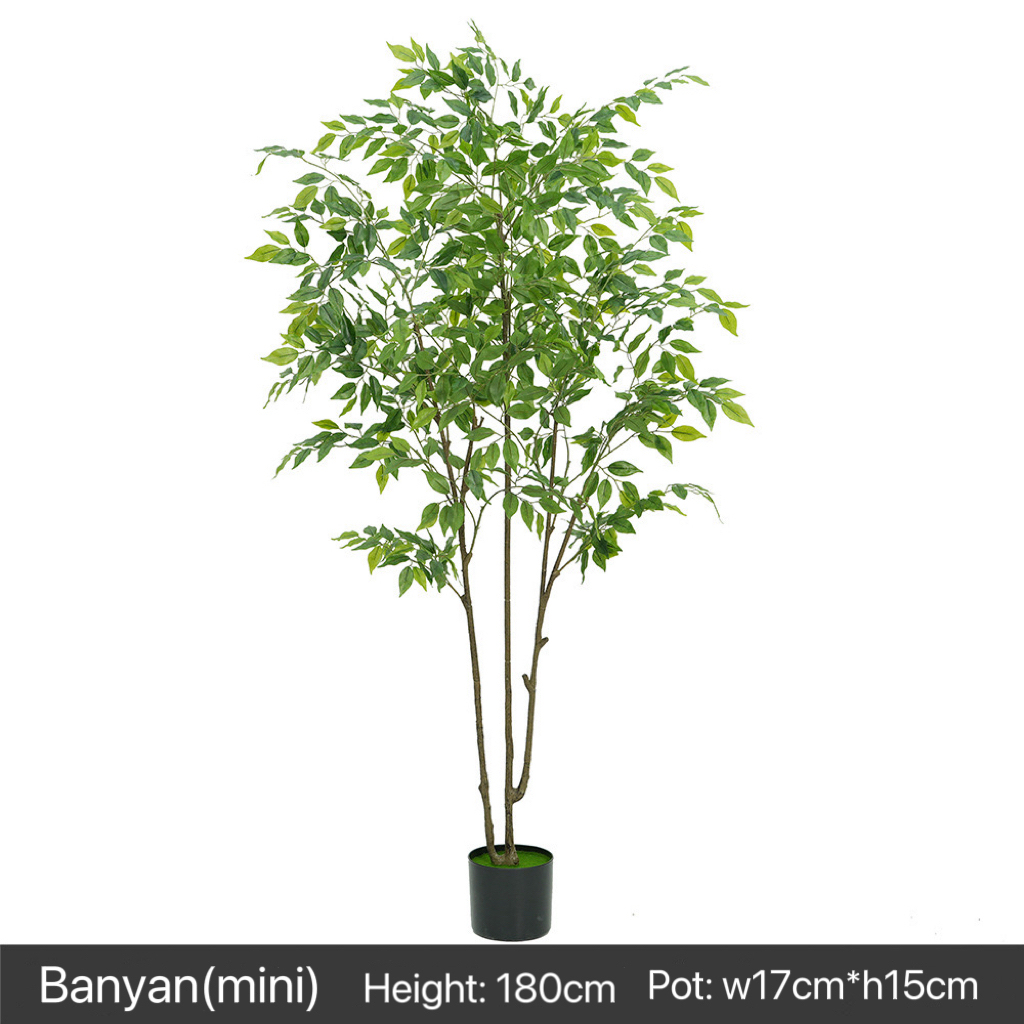 AP002-C Artificial BANYAN - Indoor Home/Garden Decorative Large Artificial Plant Banyan Tree