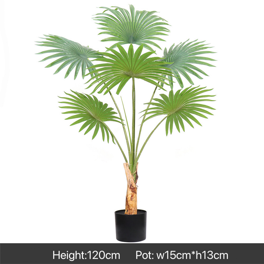 AP008 Artificial FAN PALM Tree - Indoor Home/Garden Decorative Large Artificial Fun Palm Tree