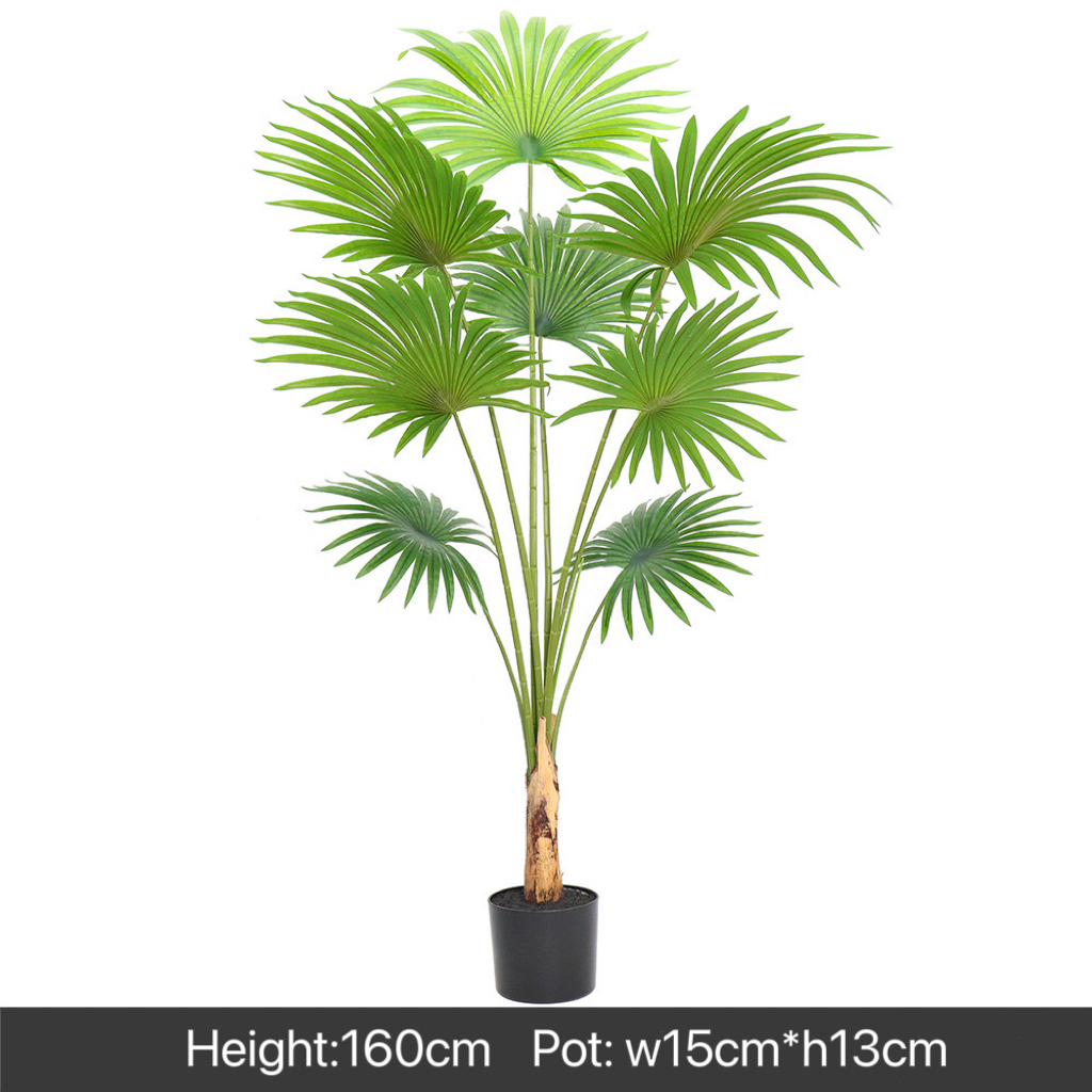 AP008 Artificial FAN PALM Tree - Indoor Home/Garden Decorative Large Artificial Fun Palm Tree