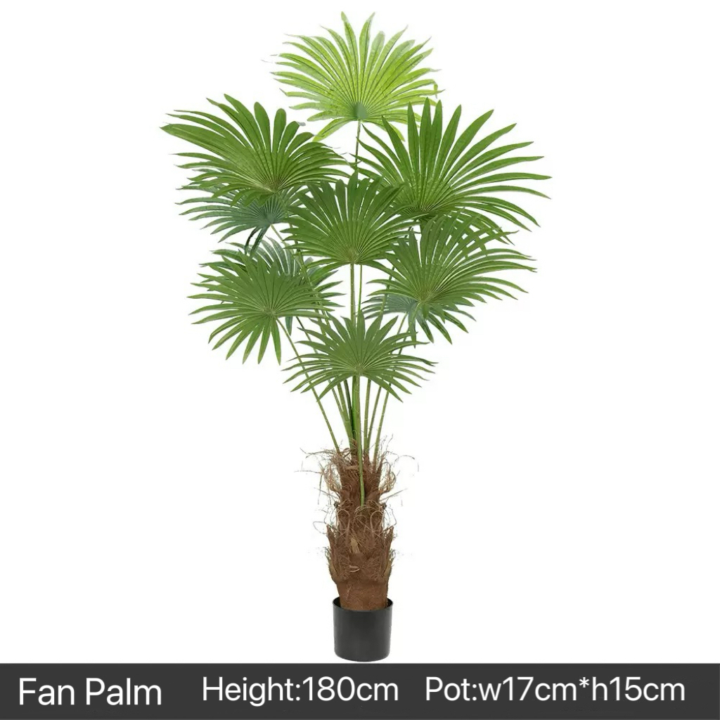AP008 Artificial FAN PALM Tree - Indoor Home/Garden Decorative Large Artificial Fun Palm Tree