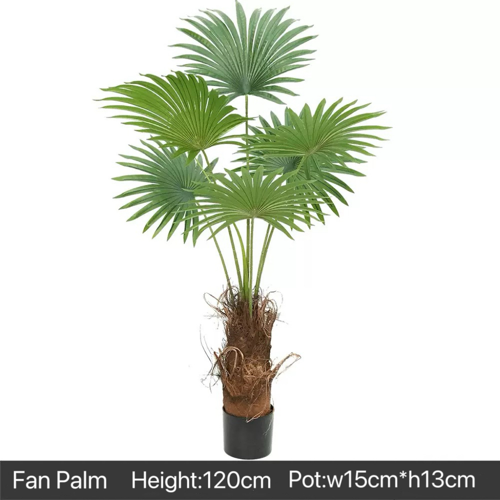 AP008 Artificial FAN PALM Tree - Indoor Home/Garden Decorative Large Artificial Fun Palm Tree