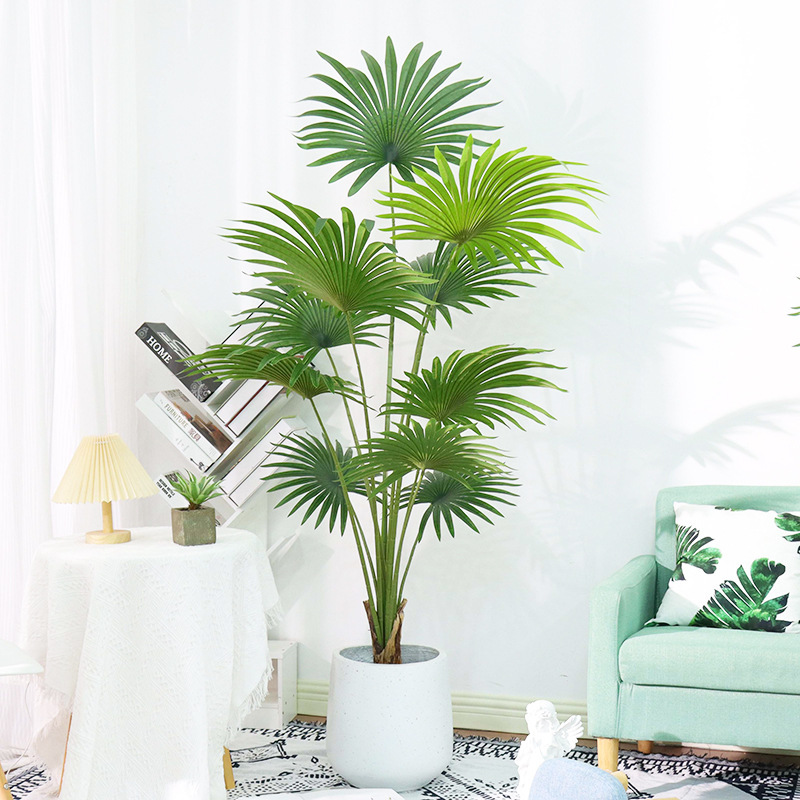 AP008 Artificial FAN PALM Tree - Indoor Home/Garden Decorative Large Artificial Fun Palm Tree
