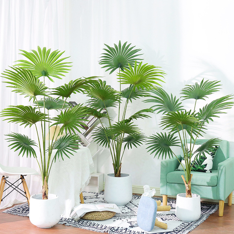 AP008 Artificial FAN PALM Tree - Indoor Home/Garden Decorative Large Artificial Fun Palm Tree