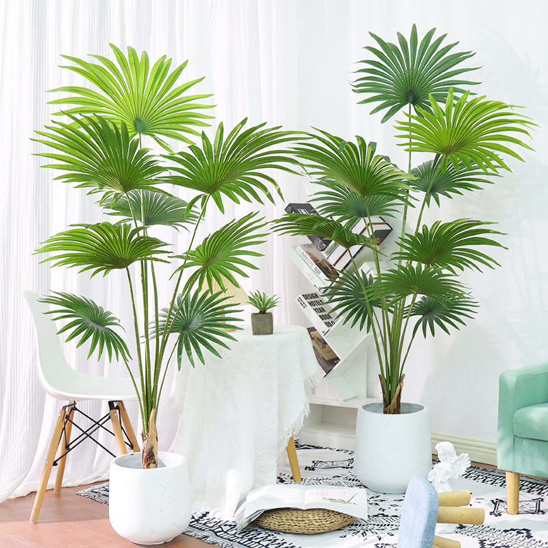 AP008 Artificial FAN PALM Tree - Indoor Home/Garden Decorative Large Artificial Fun Palm Tree