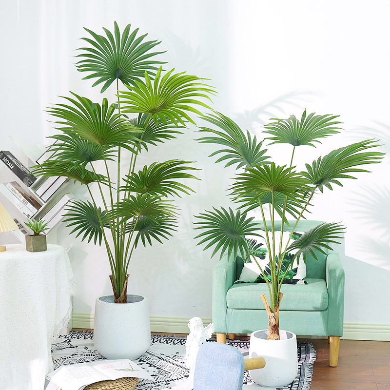 AP008 Artificial FAN PALM Tree - Indoor Home/Garden Decorative Large Artificial Fun Palm Tree