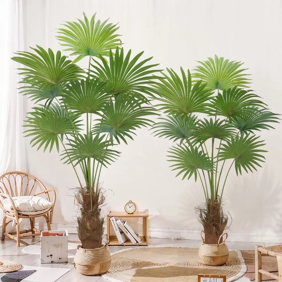 AP008 Artificial FAN PALM Tree - Indoor Home/Garden Decorative Large Artificial Fun Palm Tree