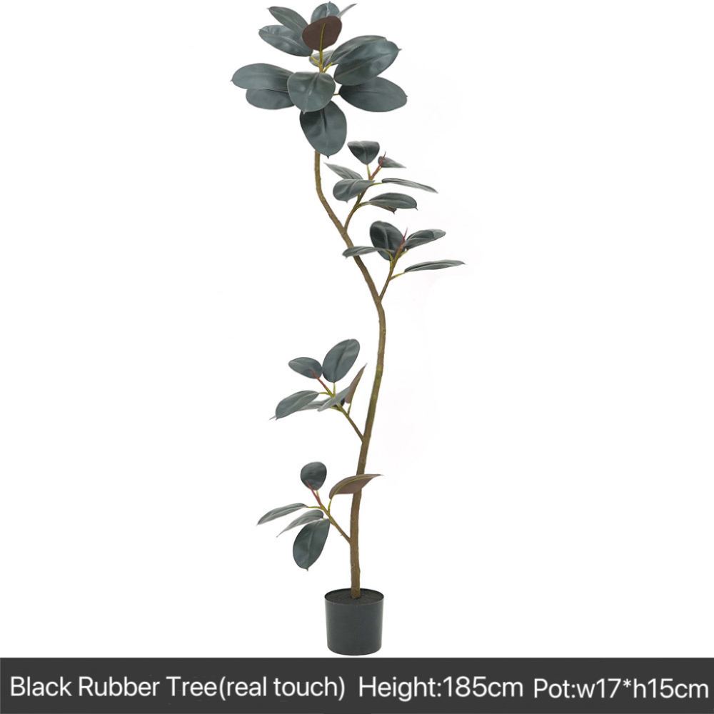 AP027 Artificial BLACK RUBBER TREE - Indoor Home/Garden Decorative Large Artificial Black Rubber Tree