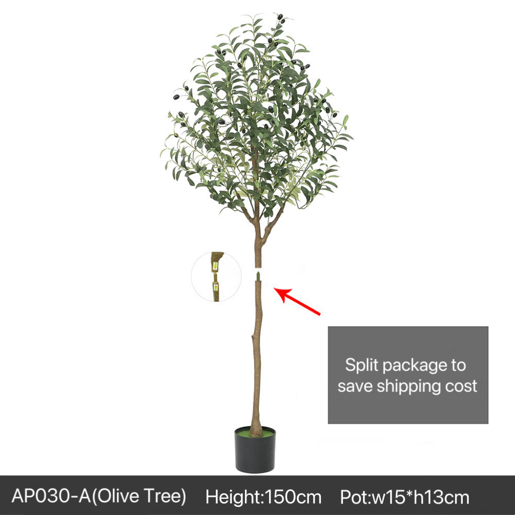 AP030 Artificial OLIVE TREE - Indoor Home/Garden Decorative Large Artificial Olive Tree