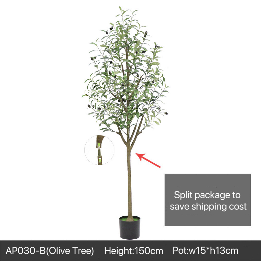 AP030 Artificial OLIVE TREE - Indoor Home/Garden Decorative Large Artificial Olive Tree