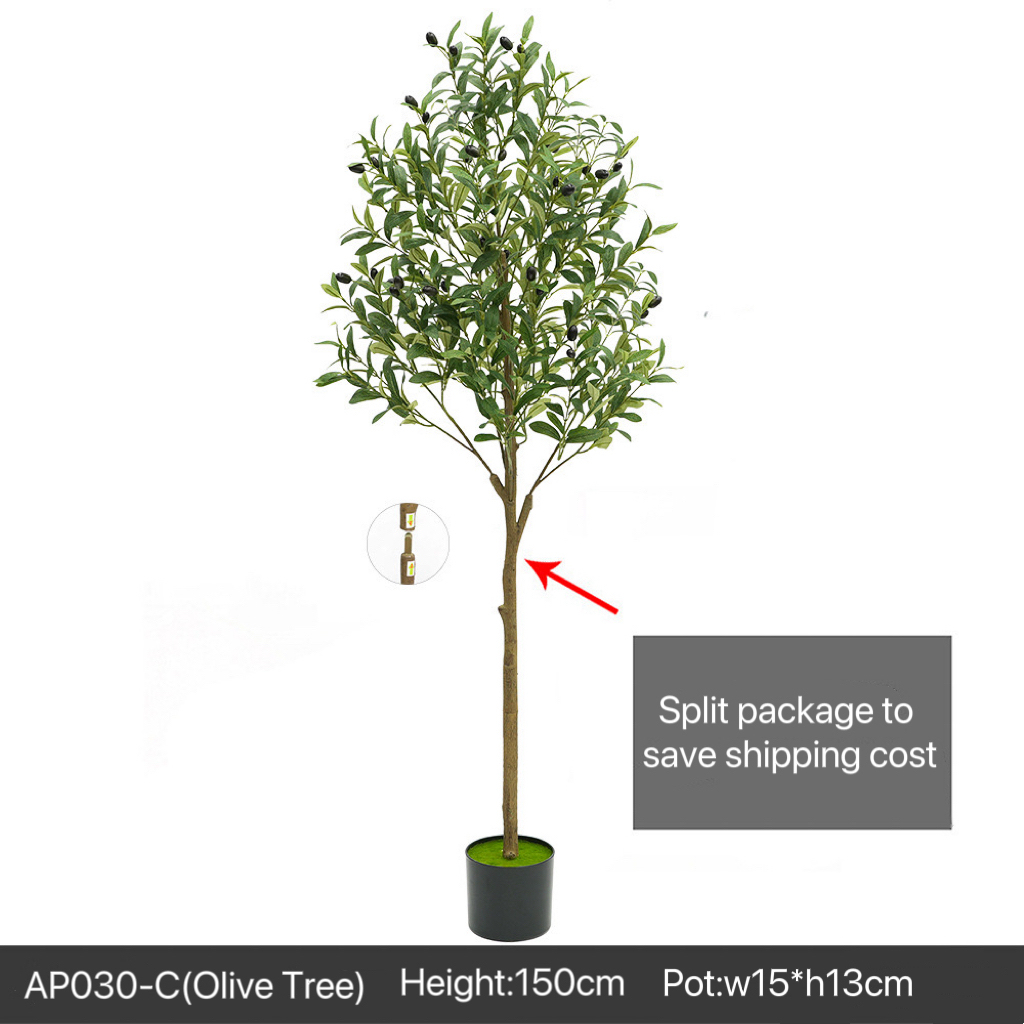 AP030 Artificial OLIVE TREE - Indoor Home/Garden Decorative Large Artificial Olive Tree
