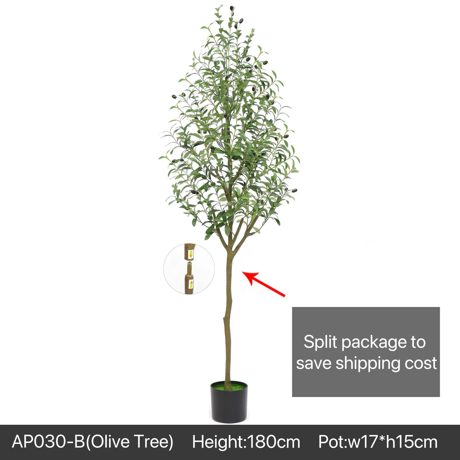 AP030 Artificial OLIVE TREE - Indoor Home/Garden Decorative Large Artificial Olive Tree