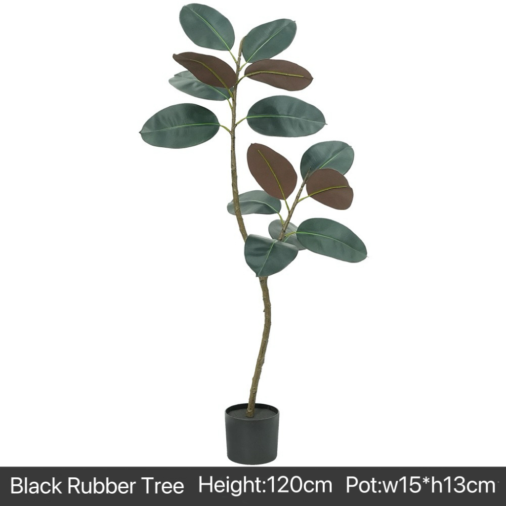 AP027 Artificial BLACK RUBBER TREE - Indoor Home/Garden Decorative Large Artificial Black Rubber Tree