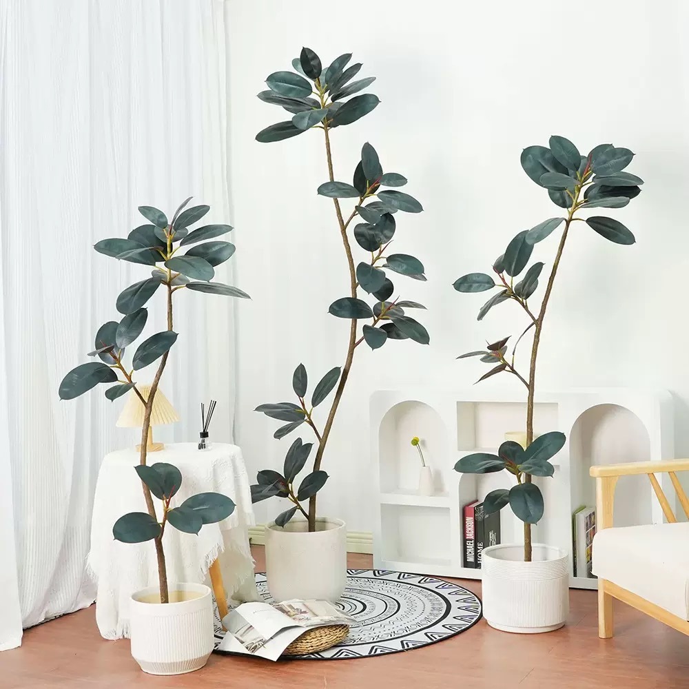 AP027 Artificial BLACK RUBBER TREE - Indoor Home/Garden Decorative Large Artificial Black Rubber Tree