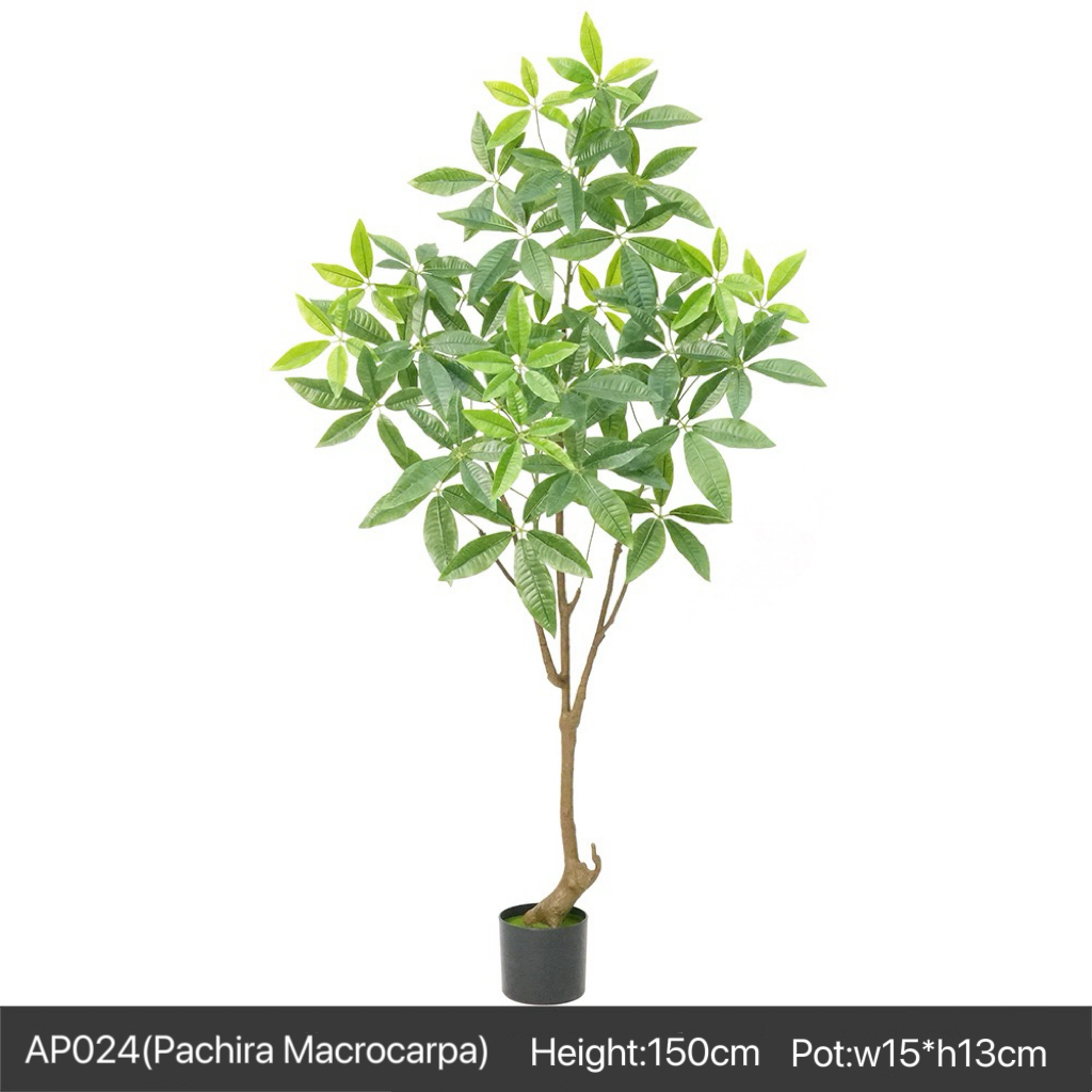 AP024 Artificial PACHIRA MACROCARPA - Indoor Home/Garden Decorative Large Artificial Pachira Macrocarpa Tree
