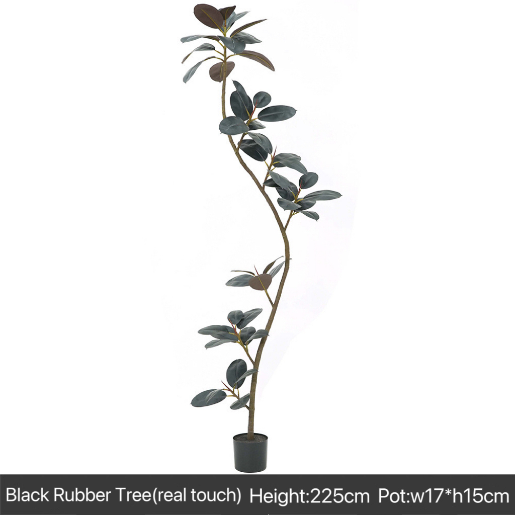 AP027 Artificial BLACK RUBBER TREE - Indoor Home/Garden Decorative Large Artificial Black Rubber Tree