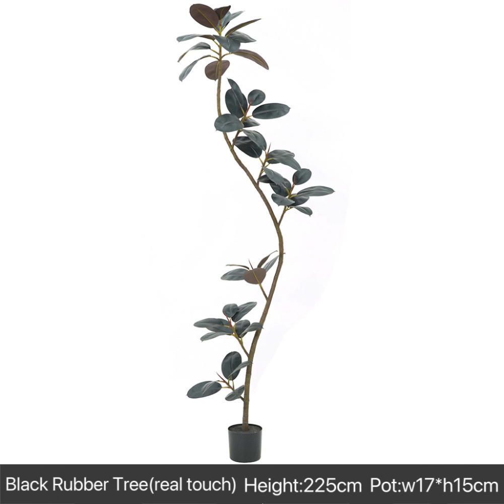 AP027 Artificial BLACK RUBBER TREE - Indoor Home/Garden Decorative Large Artificial Black Rubber Tree